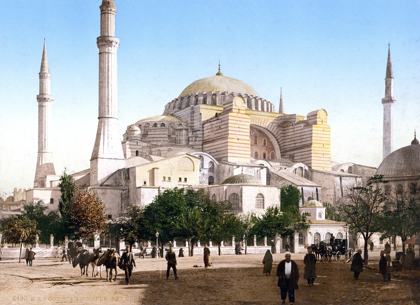 Sainte-Sophie - photochrome, Constantinople, vers 1897