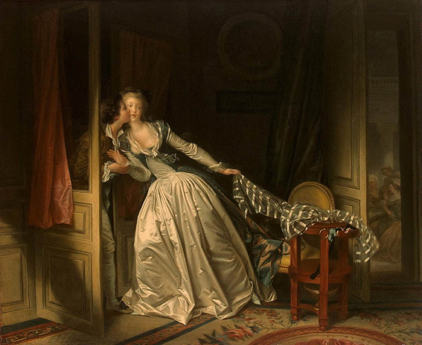 Le Baiser volé - Jean-Honoré Fragonard, v. 1788, musée de l’Ermitage