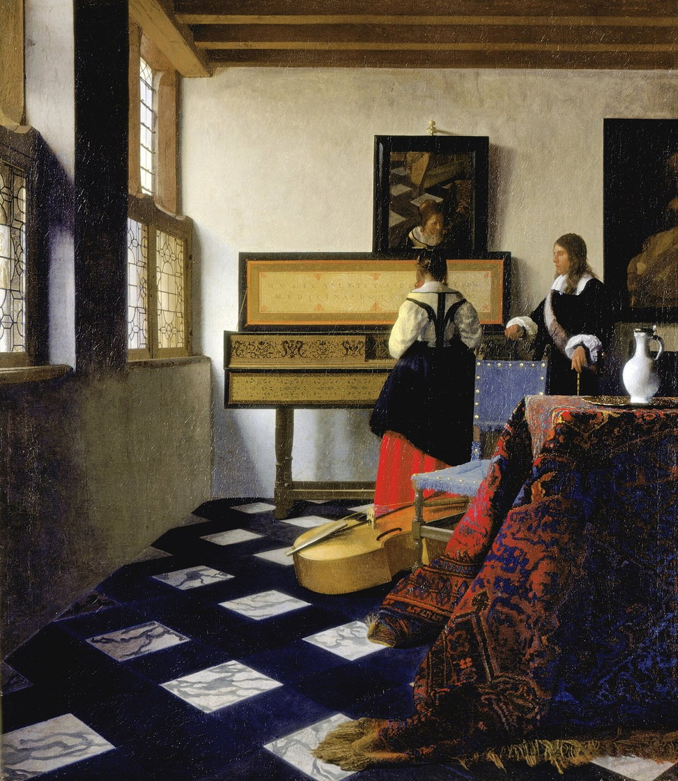 La Leçon de musique - Johannes Vermeer, vers 1662-1665, Royal Collection