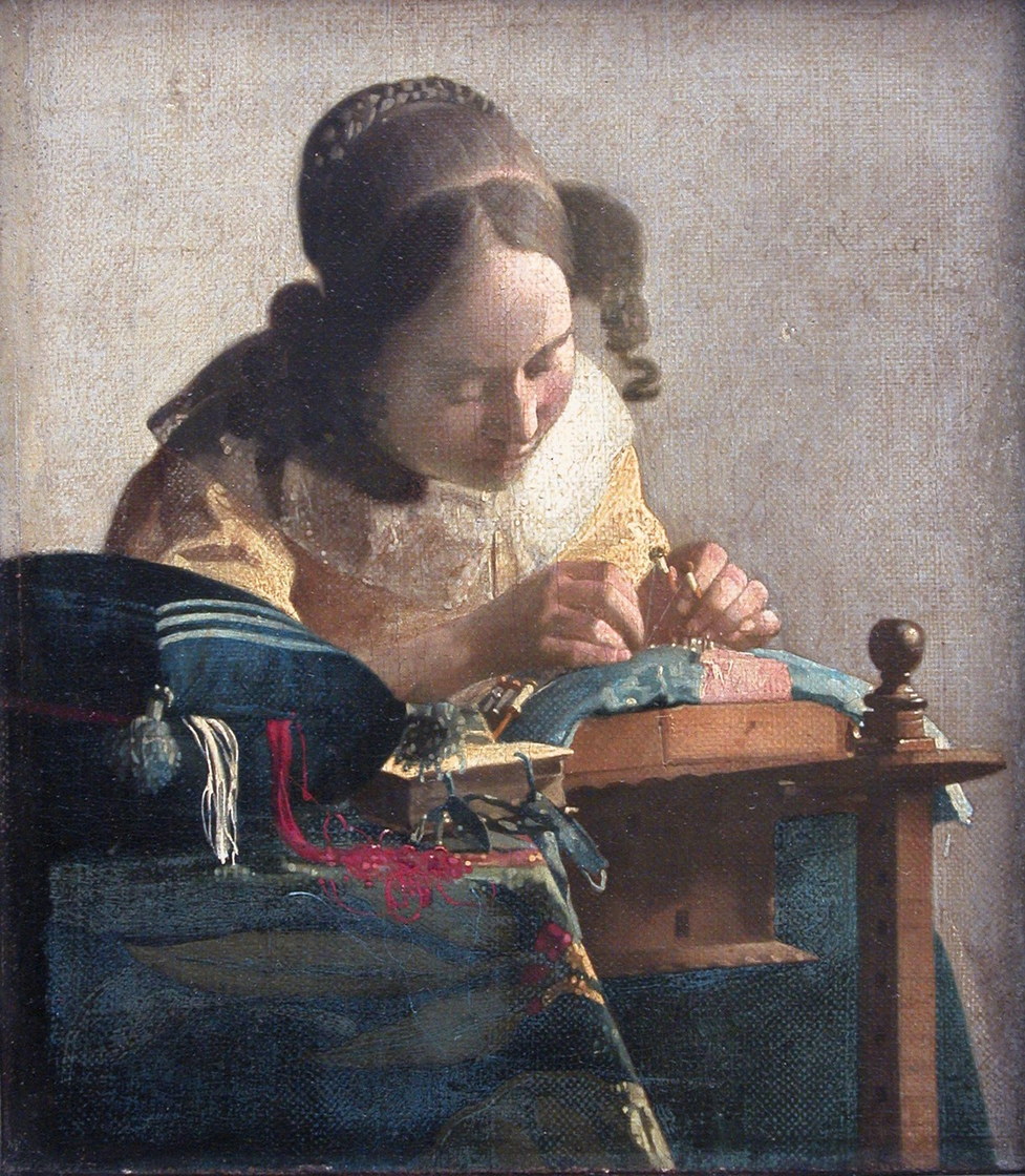 La Dentellière - Johannes Vermeer, vers 1669-1671, musée du Louvre