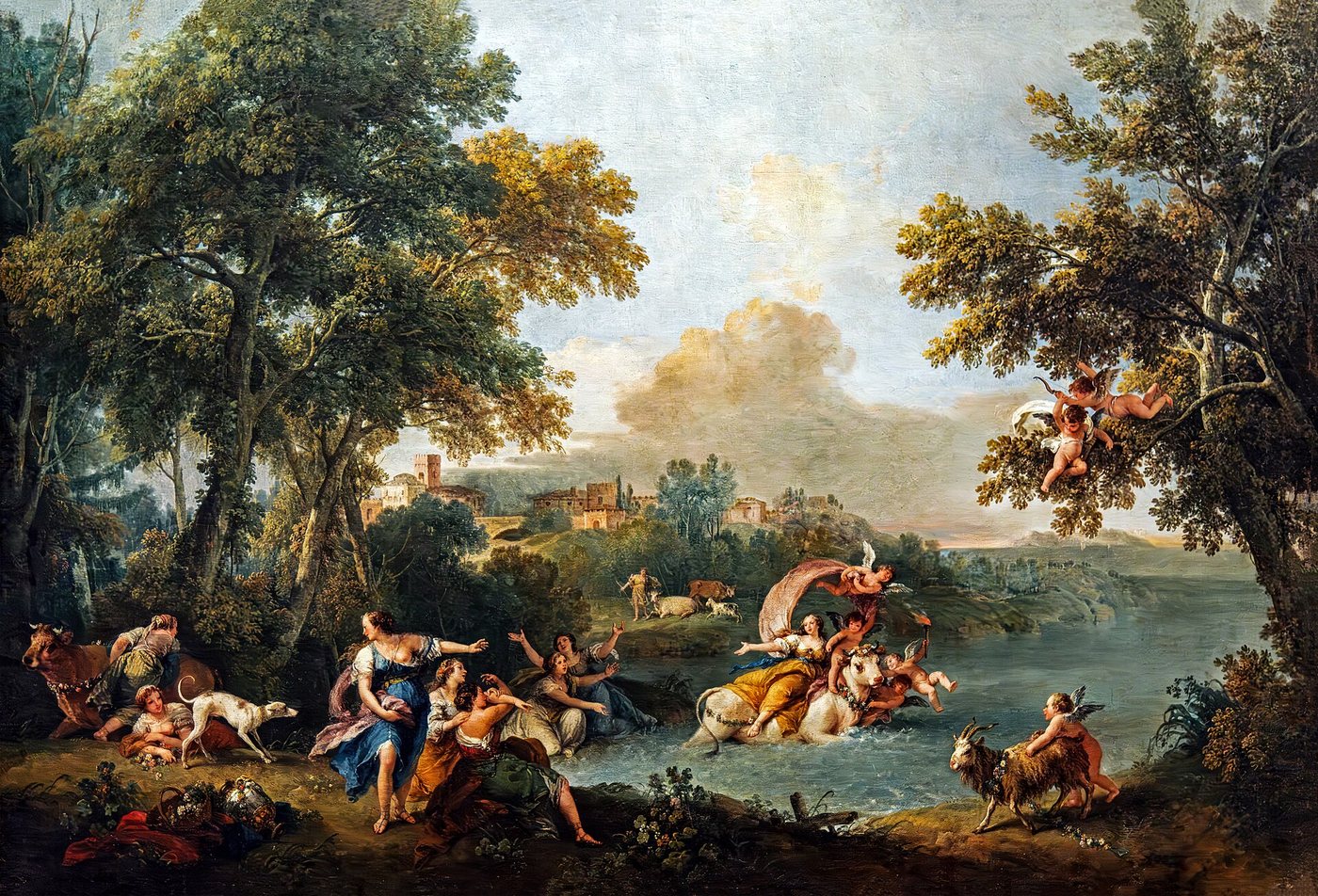 L’Enlèvement d’Europe - Francesco Zuccarelli, XVIIIe siècle