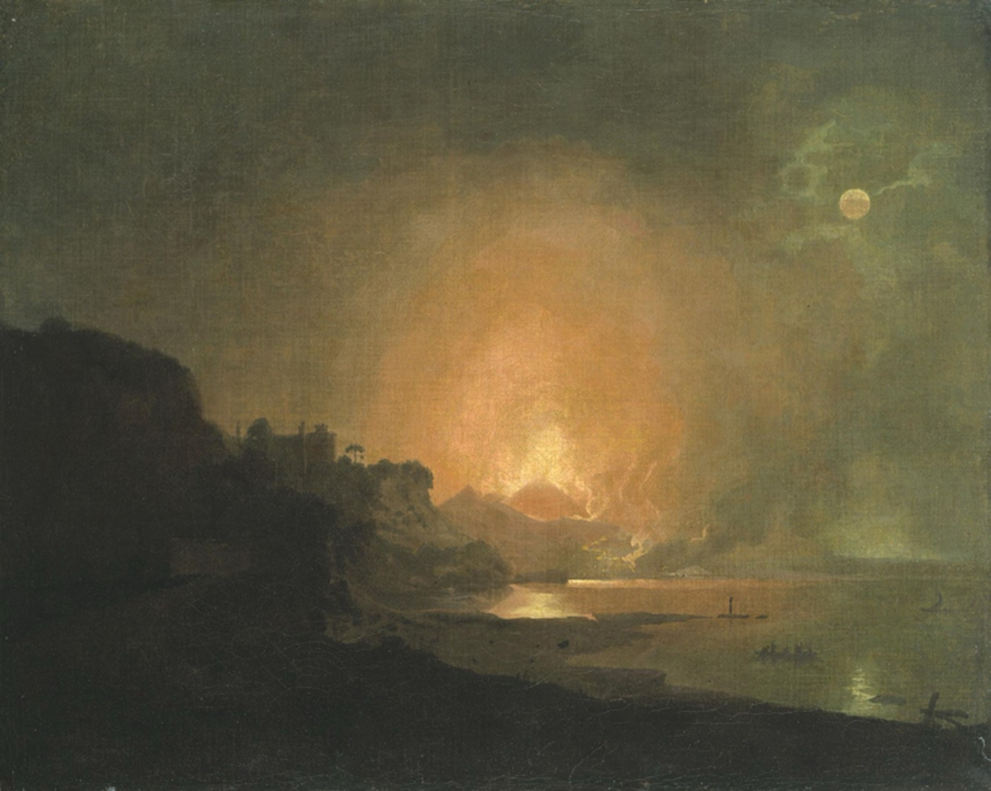 Éruption du Vésuve - Joseph Wright of Derby, v. 1777, Hamburger Kunsthalle