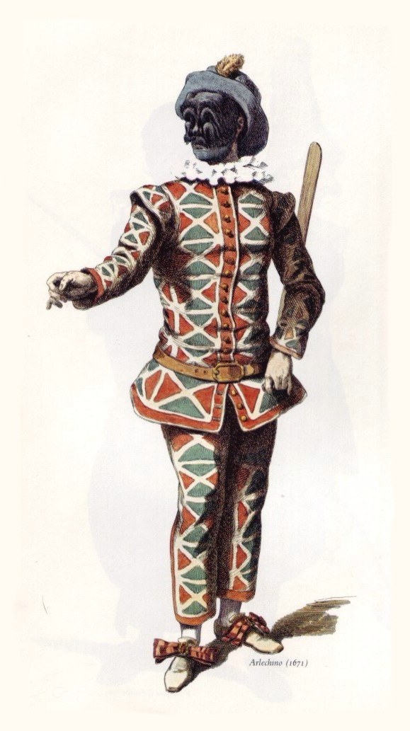 Arlequin - Maurice Sand, Masques et bouffons, 1860