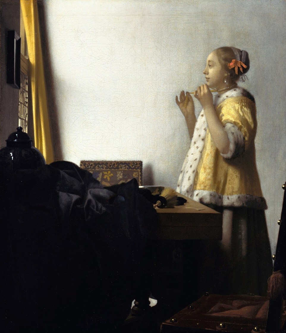 La Femme au collier de perles - Johannes Vermeer, vers 1664, Gemäldegalerie, Berlin