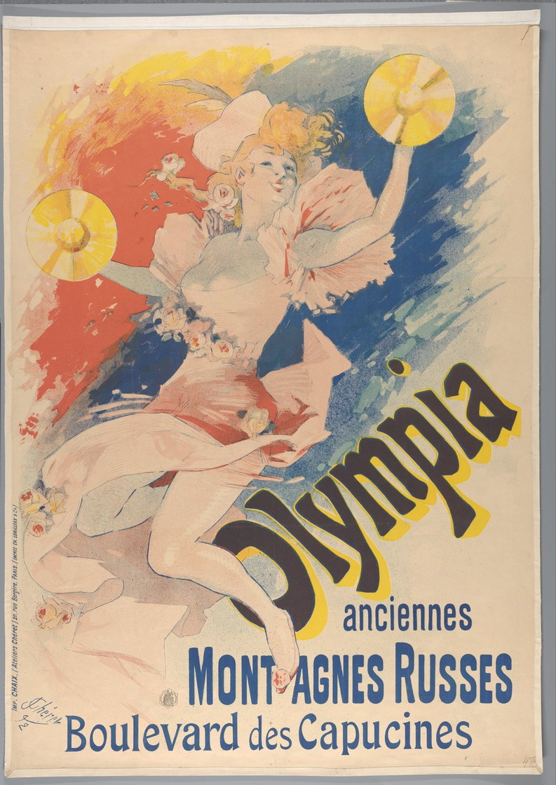 L’Olympia, boulevard des Capucines - affiche de Jules Chéret, 1892, Rijksmuseum