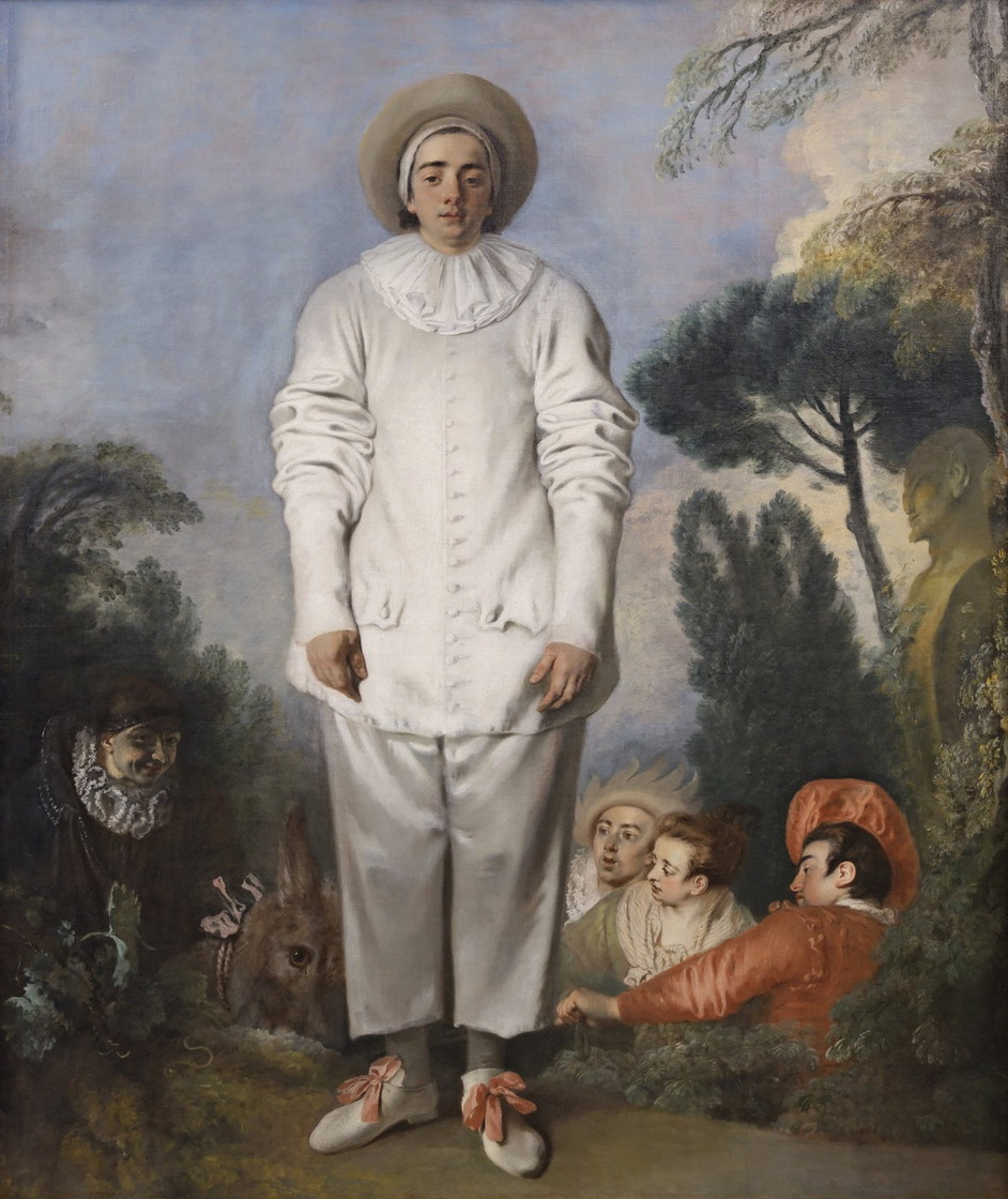 Pierrot, dit autrefois Gilles - Antoine Watteau, vers 1719, musée du Louvre