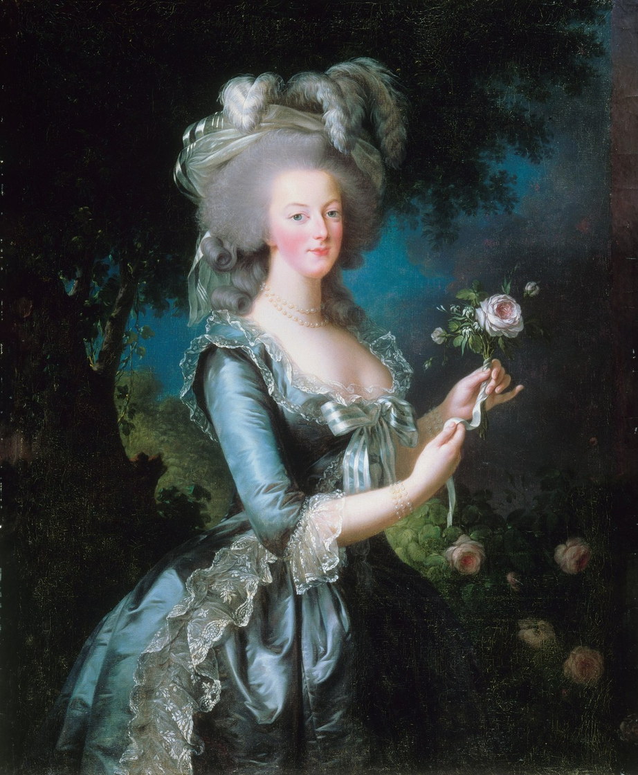 Marie-Antoinette à la rose - Élisabeth Vigée Le Brun, 1783, château de Versailles