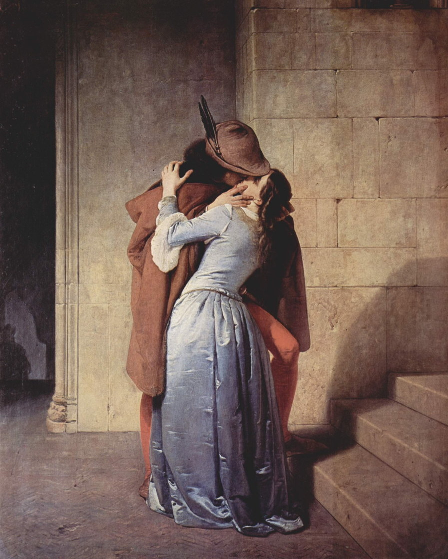 Le Baiser - Francesco Hayez, 1859, Pinacothèque de Brera, Milan