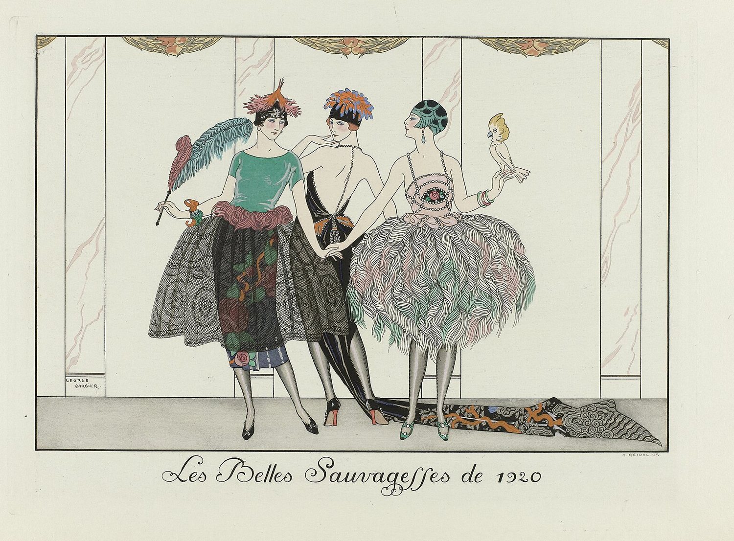 Les Belles Sauvagesses de 1920 - George Barbier, Rijksmuseum, Amsterdam