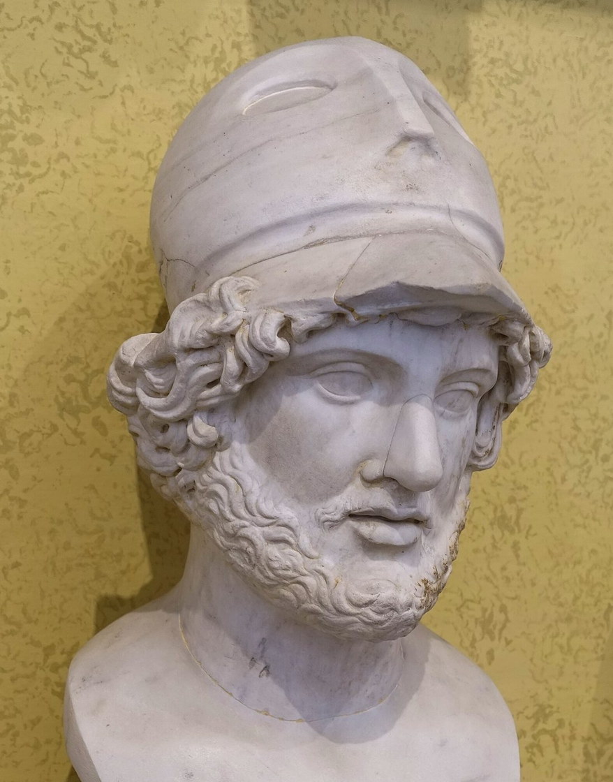 Périclès au casque corinthien - marbre, copie romaine d’un original grec