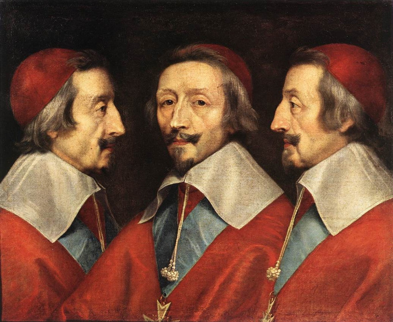 Triple portrait du cardinal de Richelieu - Philippe de Champaigne, 1642