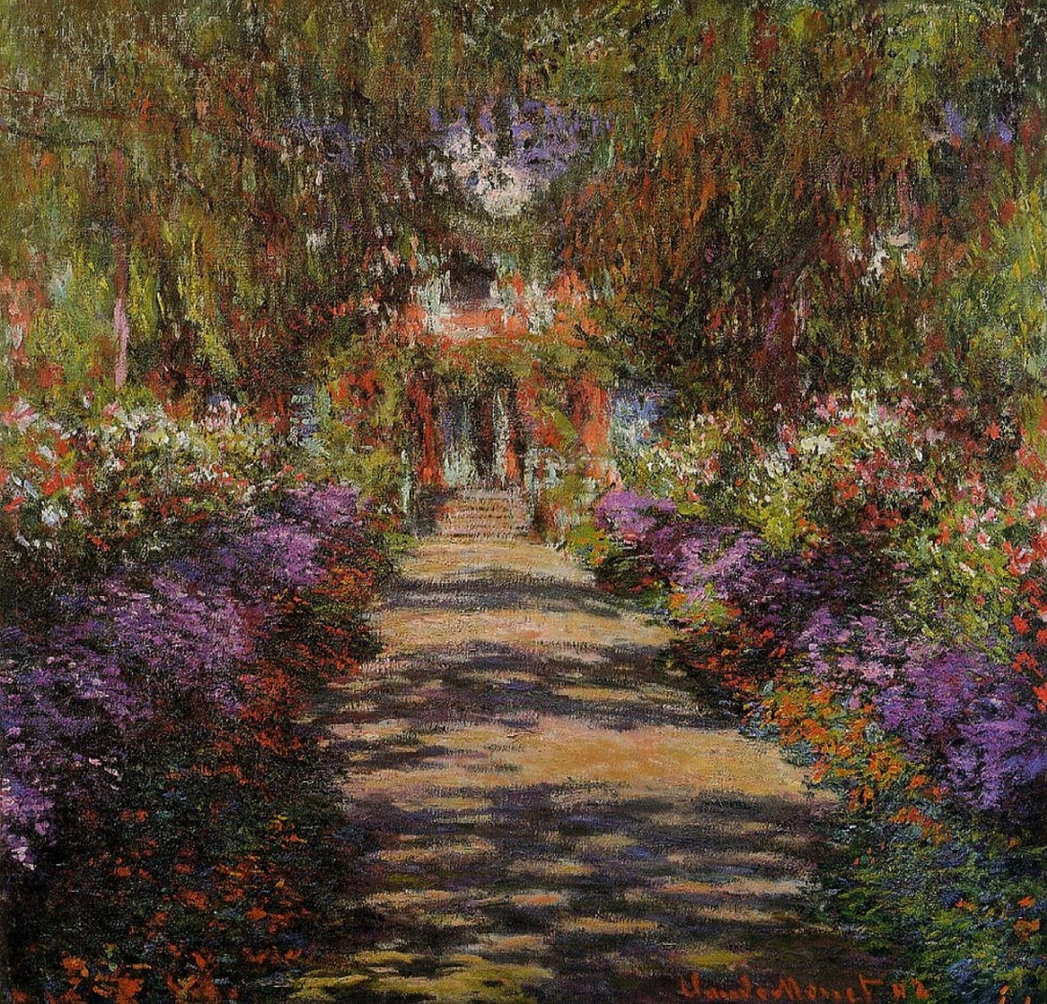 Une allée du jardin de Monet à Giverny - Claude Monet, 1902